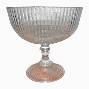 Vintage Glass Cake Stand from Ząbkowice, 1970s