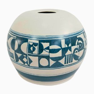Vaso grande in ceramica di F. Santi, Italia, anni '60