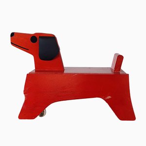 Vintage Dog Car by Konrad Keller Holzspielwaren, Germany, 1950s