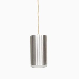 Aluminum and Opaline Glass Pendant Lamp from Raak, 1960s
