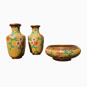 Mid-Century Japanese Vases, Set of 3