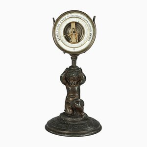 Antique Bronze Cherub Barometer by Antoine Redier