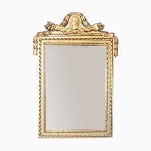 Specchio a muro dorato Luigi XVI, Francia, inizio XX secolo