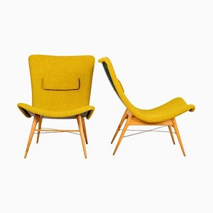 Lounge Chairs by Miroslav Navrátil for Český Nábytek, 1959, Set of 2