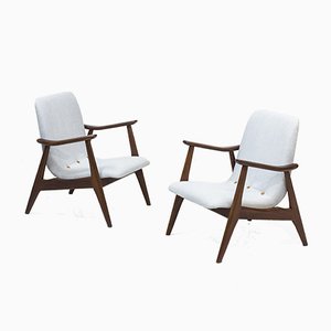 Lounge Chairs by Louis van Teeffelen for WéBé, 1950s, Set of 2