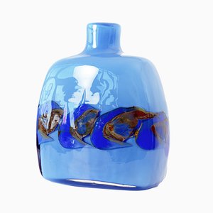 Deutsche Glasvase von Samuel Herman für Rosenthal, 1973