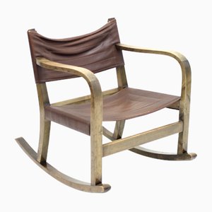 Eskil Sundahl zugeschriebener Art Deco Schaukelstuhl für Bodafors, 1930er