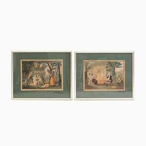 19th Century Lithographs from the Virgin Islands, Set of 2