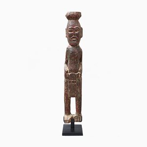 Ironwood Carved Ancestral Male Figure from Borneo, 1930s