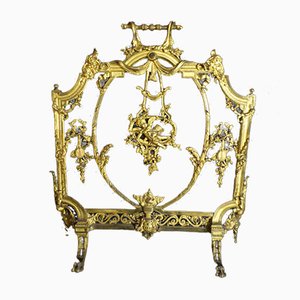 Antique Gilt Bronze in Front of Fire