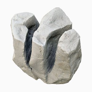 Chalk White Abstract Sculpture 3 di Bryan Blow, anni '70