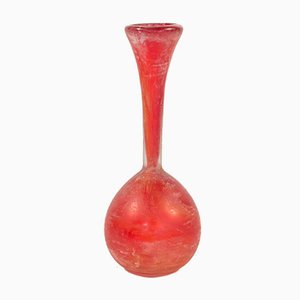 Vaso vintage in vetro di Murano di Licio Zanetti