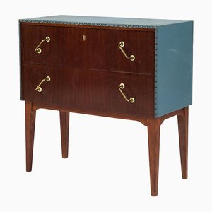 Commode à Tiroirs en Acajou et Teck, 1950s