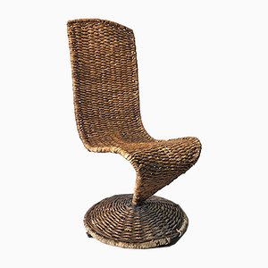 S Chair in Braided Rope by Marzio Cecchi, Italy, 1970s