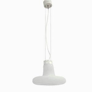 Model Lesbo Glass Pendant Lamp by Angelo Mangiarotti for Artemide, 1960s