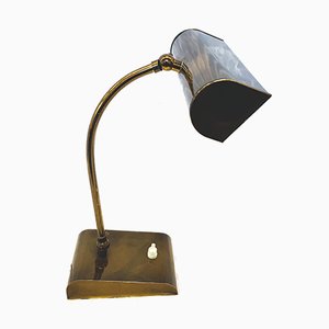 Lampe de Bureau Mid-Century en Laiton