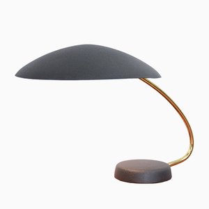 Lampe de Bureau Mid-Century en Laiton et Noir de Cosack, 1950s