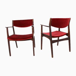 Danish Rosewood Dining Chairs by Henning Kjærnulf for Sorø Stolefabrik, 1960s, Set of 2