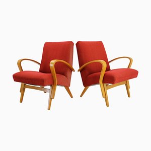Set of Bentwood Lounge Chairs by Frantisek Jirak, 1960s