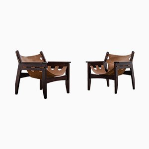 Mid-Century Brazilian Rosewood Lounge Chairs by Sergio Rodrigues for OCA, 1973, Set of 2