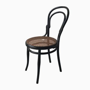 Sedia da pranzo antica in faggio curvato nello stile di Gebrüder Thonet, anni '10