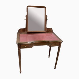 Antique Louis XVI Walnut Dressing Table, 1900s