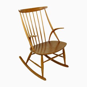 Rocking Chair No. 3 by Illum Wikkelsø for Niels Eilersen, Denmark, 1960s