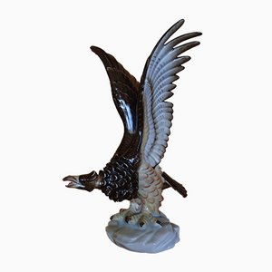 Aigles Vintage en Porcelaine de Herend, Set de 2