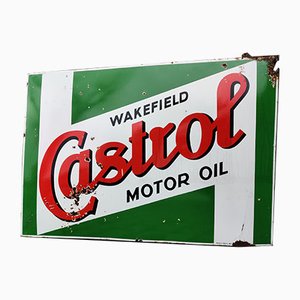 Enamel Castrol Sign, 1960s
