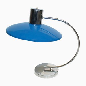 Blaue Italienische Tischlampe, 1960er