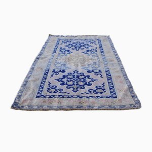 Blauer Kaukasischer Vintage Teppich, 1970er