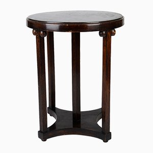 Beistelltische von Josef Hoffmann kaufen bei Pamono Ovaler Wiener Beistelltisch aus Nussholz von Josef Hoffmann