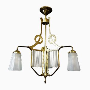 Antique Art Nouveau French Ceiling Lamp