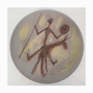 Jean Cocteau , Don Quichotte, Original Signed Ceramic