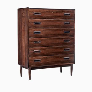 Rosewood Tall Chest of Drawers, 1960s