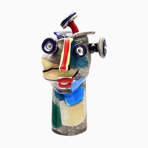 Blown Glass Head Sculpture by Christoph Kiefhaber