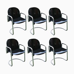 Chaises Vintage par Afra et Tobia Scarpa, Set de 6