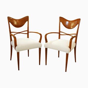 Chairs in the Style of Osvaldo Borsani, 1940s, Set of 2