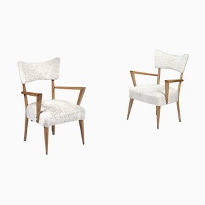 French Armchairs, 1950s, Set of 2