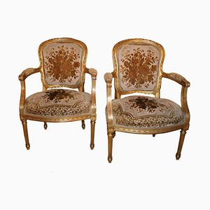 Set of French Armchairs, 1920s