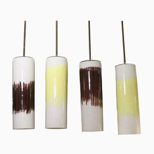 Lampes à Suspension par Massimo Vignelli, 1960s, Set de 4