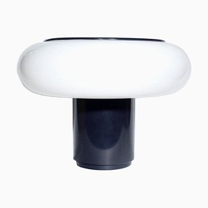 Lampe de Bureau Noire et Blanche de Stilnovo, 1960s