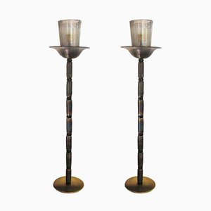 Floor Lamps from Barovier & Toso, 1960s, Set of 2