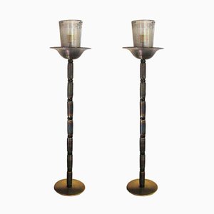 Floor Lamps from Barovier & Toso, 1960s, Set of 2