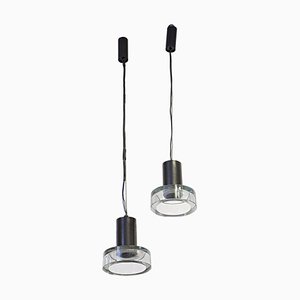 Ceiling Lamps in the Style of by Flavio Poli for Seguso Vetri D’Arte, 1950s, Set of 2