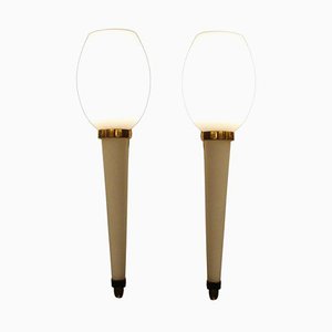Lampade da parete nello stile di Stilnovo, anni '50, set di 2