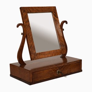 Miroir de Toilette 19ème Siècle Biedermeier en Bouleau, Allemagne, 1820s