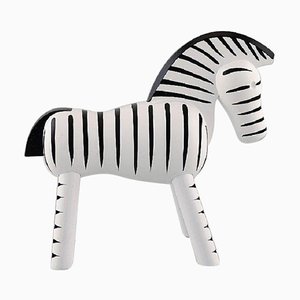 Denish Hand Painted Wooden Zebra by Kay Bojesen