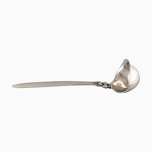 Large Sterling Silver Model Cactus Sauce Spoon by Georg Jensen, 1930s