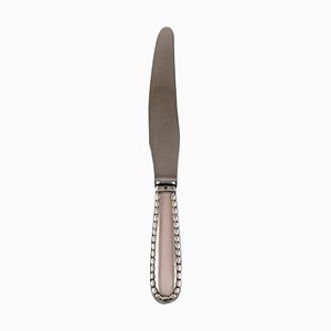 Cuchillo para cena modelo Rope antiguo de acero inoxidable y plata esterlina de Georg Jensen